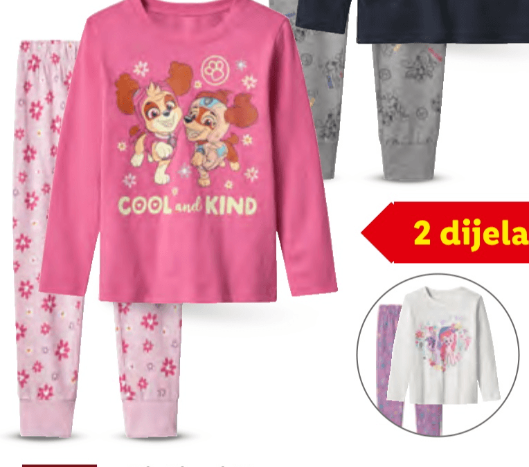 Dječja pidžama 2 dijela - Akcija u trgovini Lidl