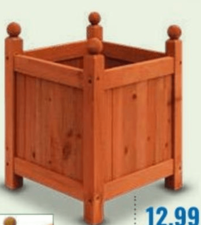 Drveni sanduk 30 x 30 - Akcija u trgovini Eurospin