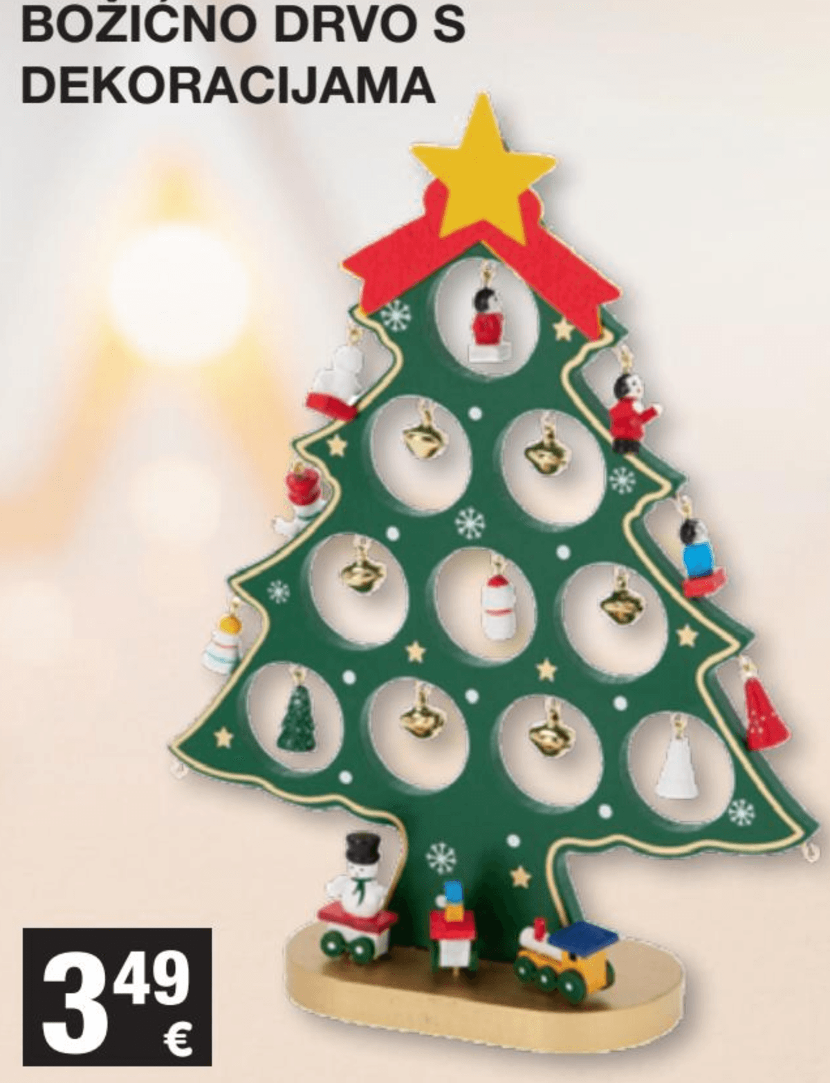 Božićno drvo s dekoracijama - Akcija u trgovini Interspar