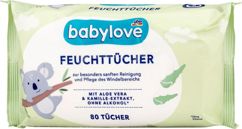 babylove vlažne maramice 80 kom - Akcija u trgovini Dm