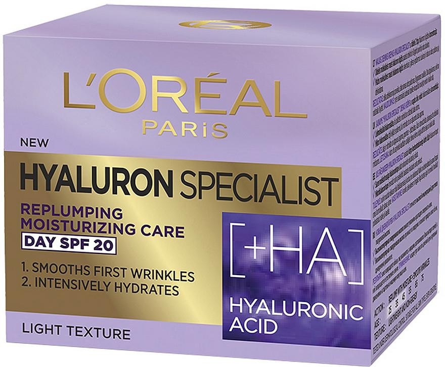 L'Oréal Hyaluron Specialist Replumping Moisturizing Care Day SPF 20 - Akcija u trgovini Interspar