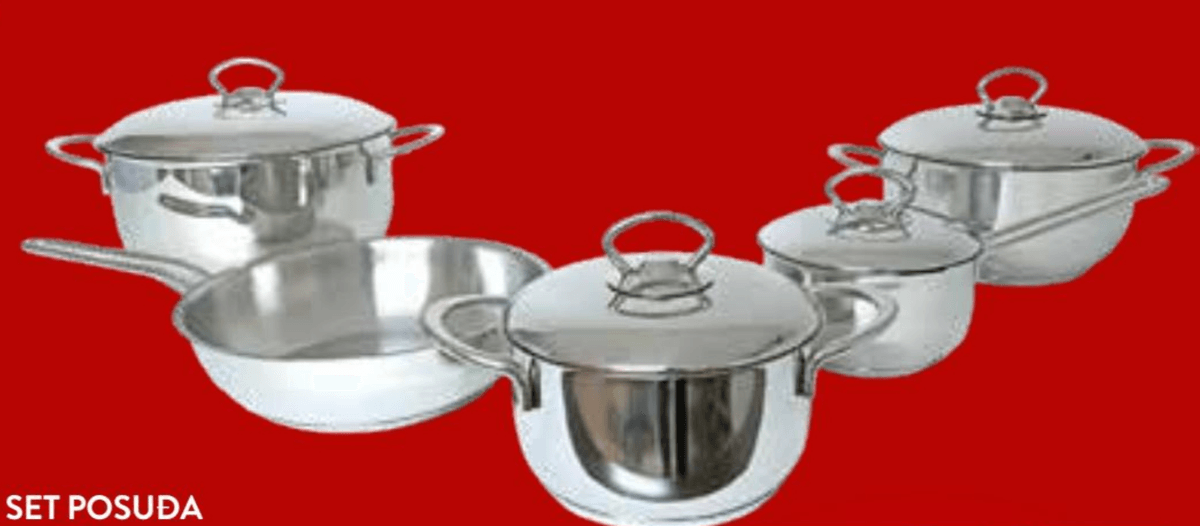 Set posuđa KINOX 9-dijelni set - Akcija u trgovini Interspar