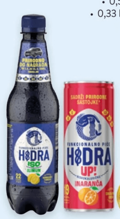 Izotonični napitak Hidra 0,5 L - Akcija u trgovini Spar