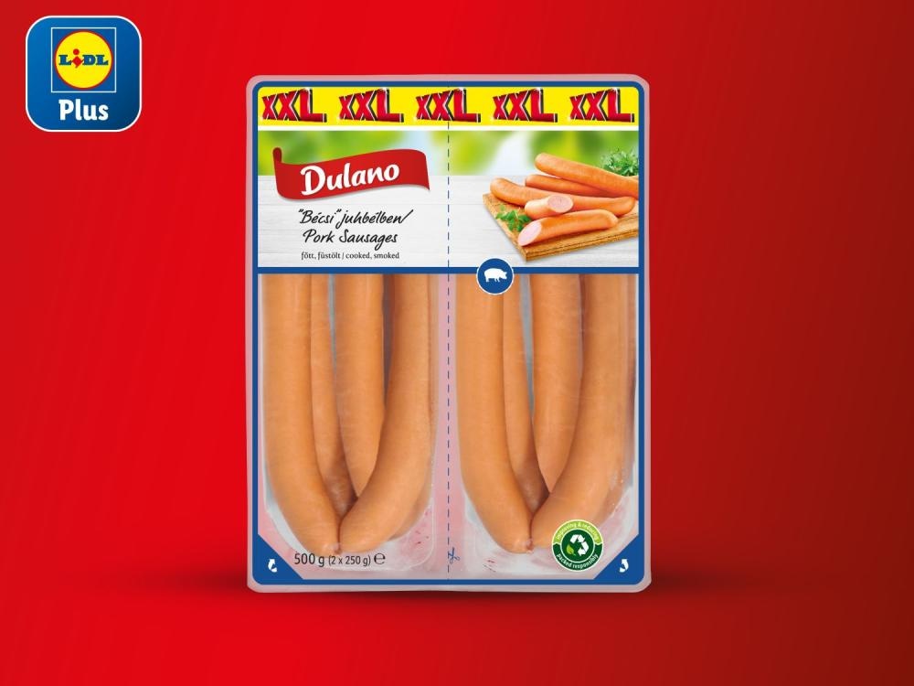 Dulano Dimljene hrenovke XXL 500 g - Akcija u trgovini Lidl