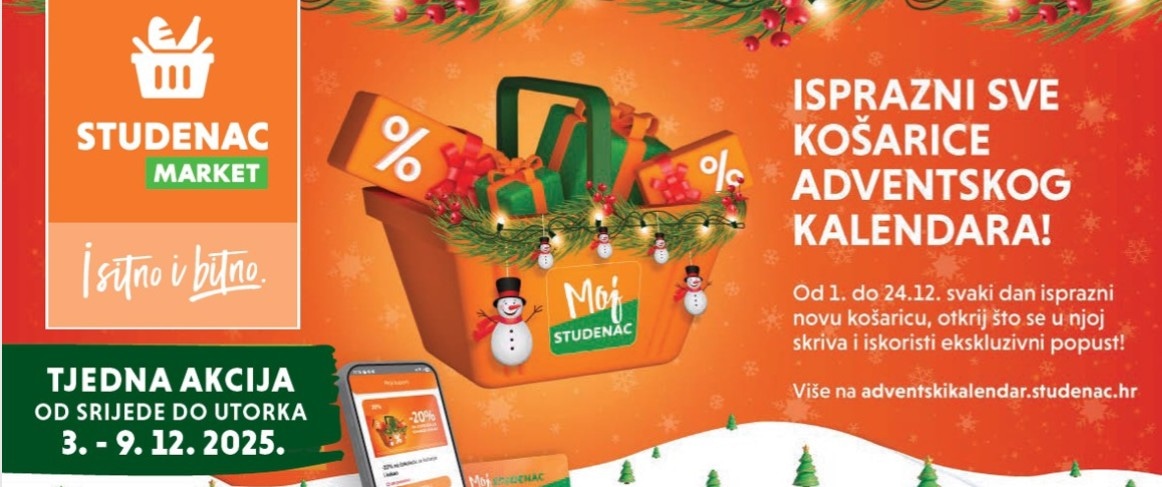 Studenac katalog Akcijska ponuda od 03.12. do 09.12.2025
