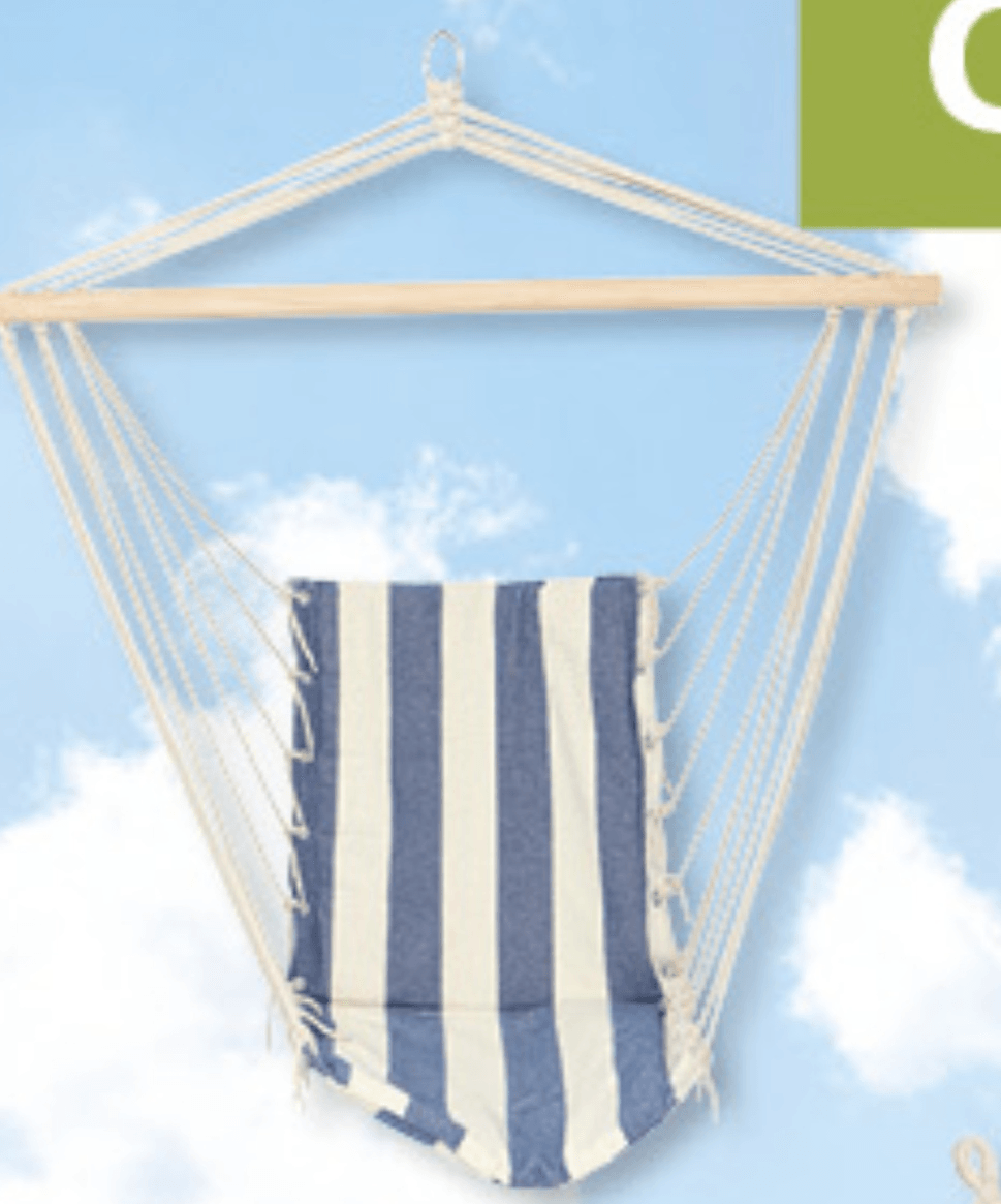 Viseća stolica plavo-bijela 100x50cm, kom - Akcija u trgovini Konzum