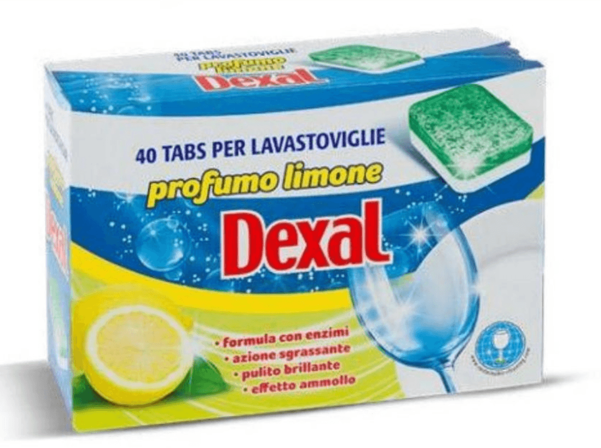 Dexal tablete za perilicu posuđa limun 40 kom Akcija u trgovini Eurospin