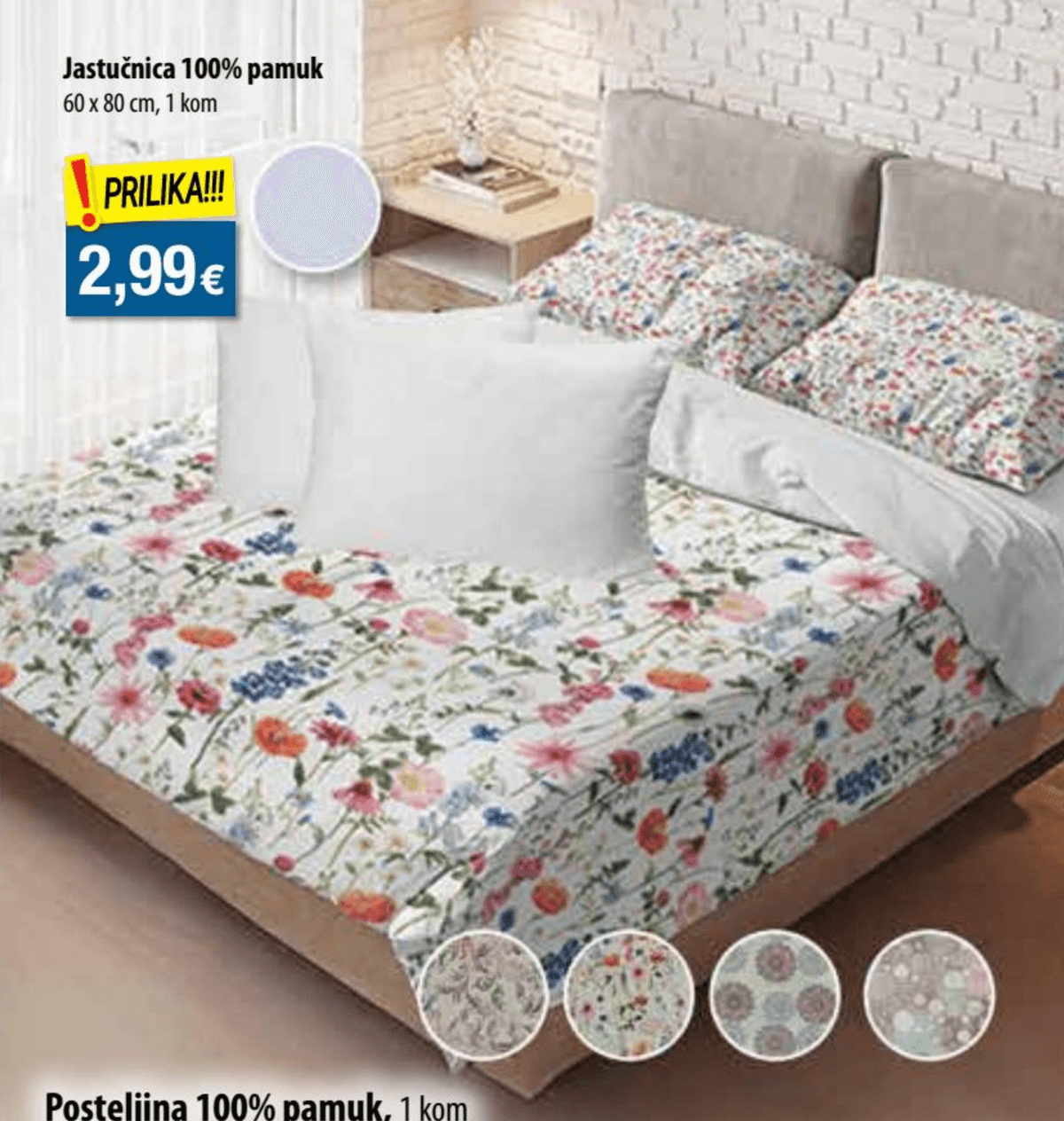 Posteljina 1 kom - Akcija u trgovini NTL