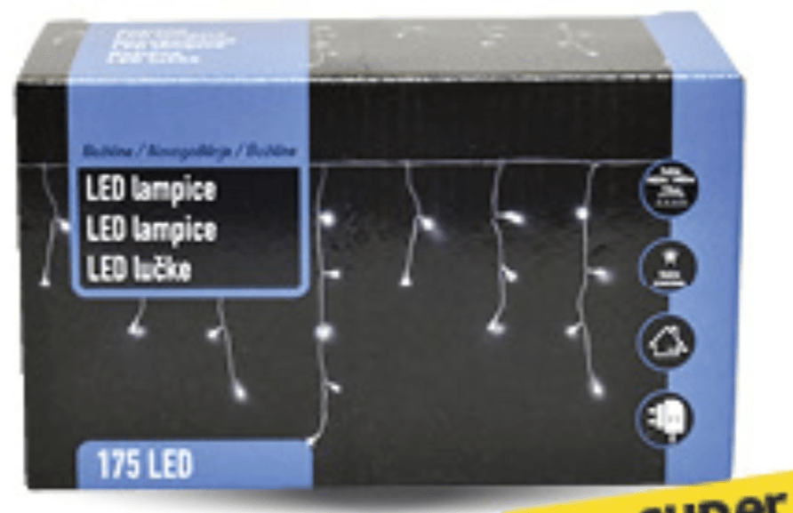 LED zavjesa 175 lampica - Akcija u trgovini Konzum