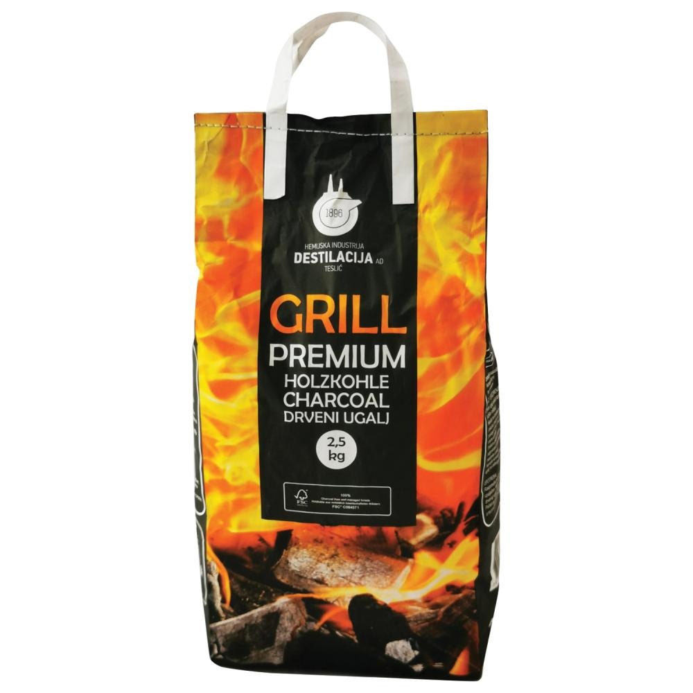 Grill Premium drveni ugljen 2,5kg - Akcija u trgovini Konzum