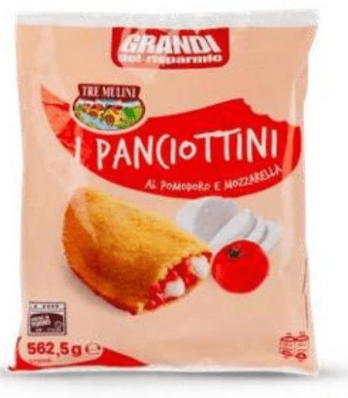Grandi Panirane palačinke mozzarella rajčica 562,5 g - Akcija u trgovini Eurospin