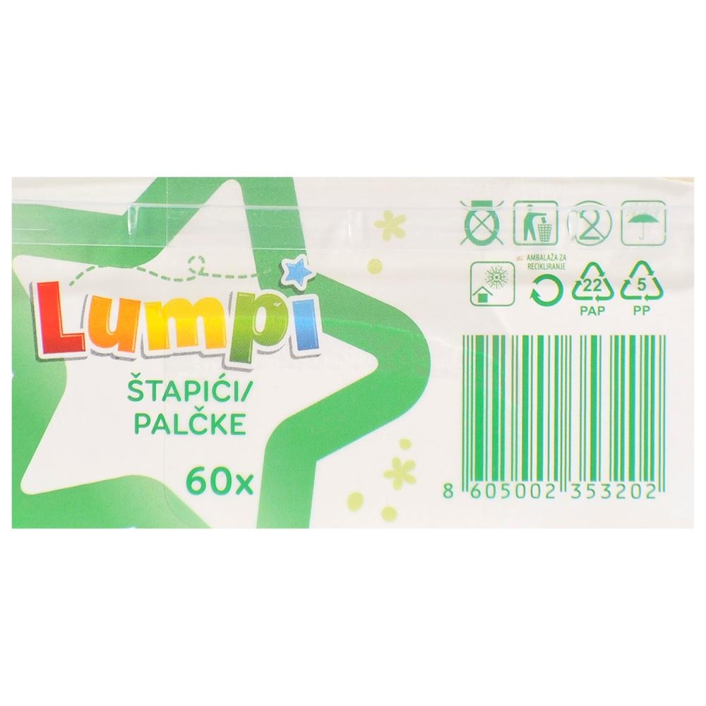 Lumpi Štapići za uši 60/1, pak - Akcija u trgovini Konzum