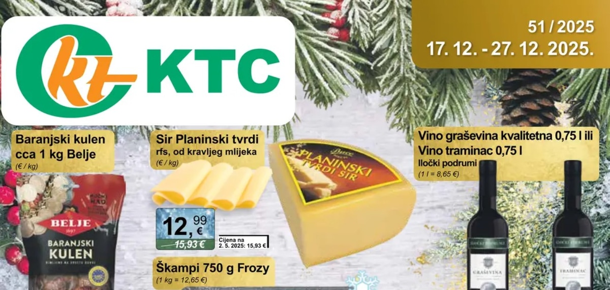 KTC katalog Široka potrošnja od 17.12. do 27.12.2025