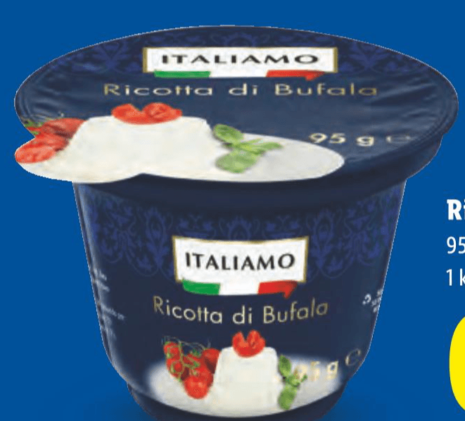 Ricotta di Bufala 95 g Italiamo - Akcija u trgovini Lidl