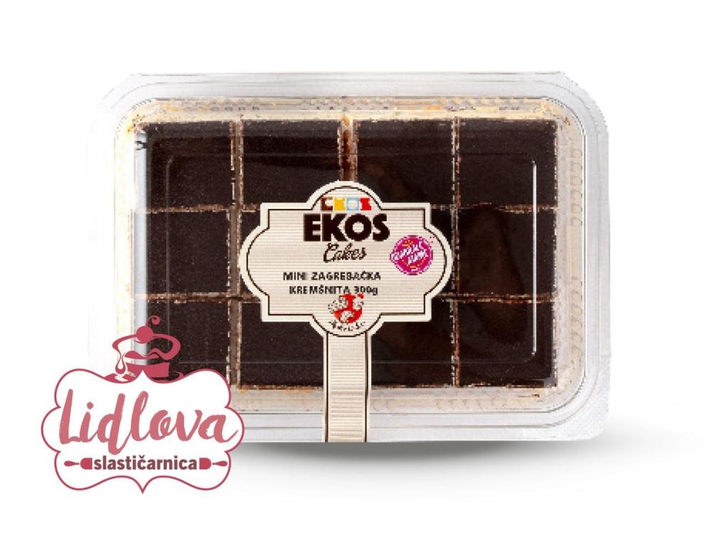 Mini kremšnite ili Mini zagrebačke kremšnite 270 g (Mini kremšnite), 300 g (Mini zagrebačke kremšnite) EKOS - Akcija u trgovini Spar