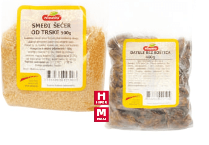 Prima Vita Datulje ili Smeđi šećer - Akcija u trgovini Tommy