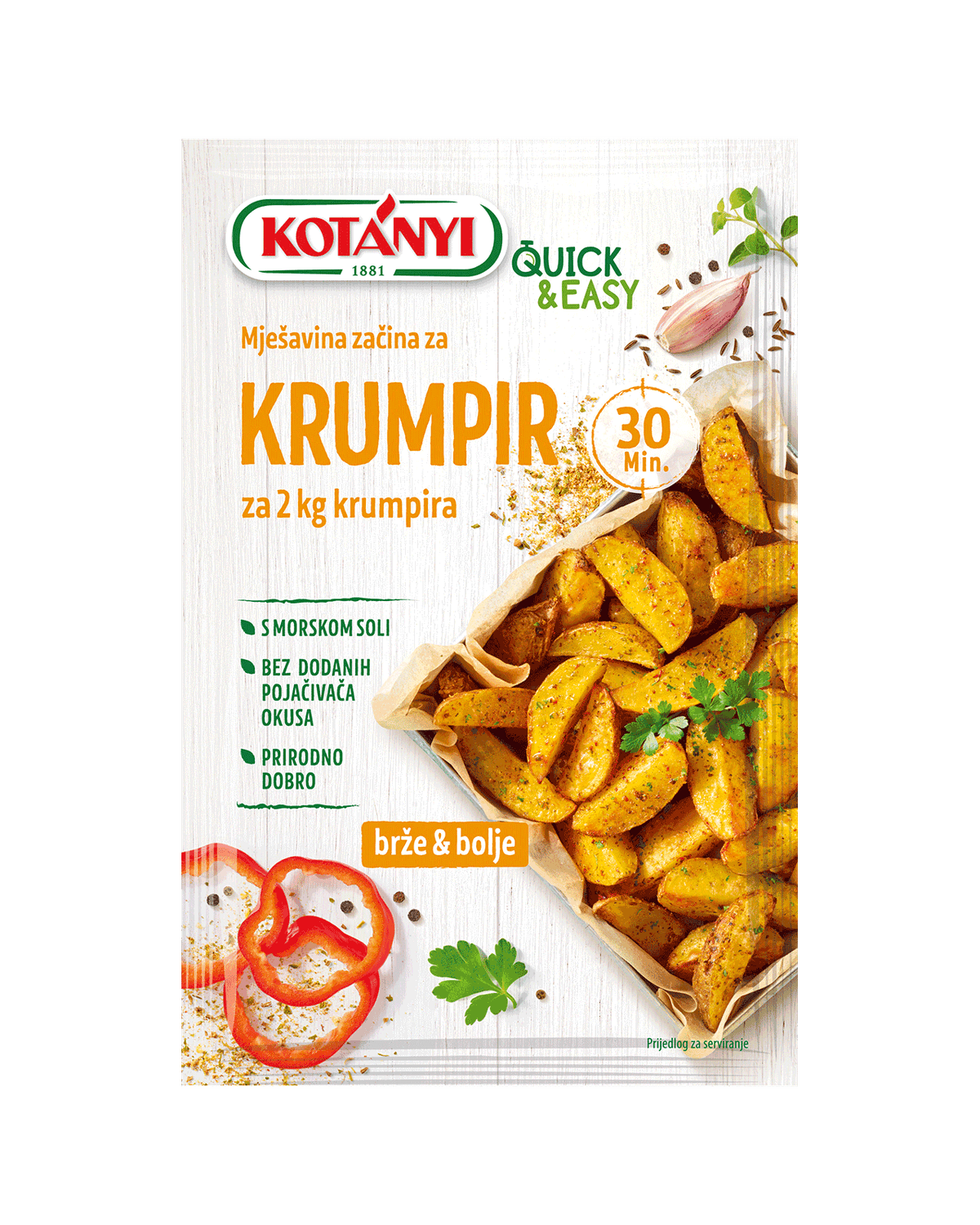 Kotanyi Začin Quick&Easy krumpiri 30 g Akcija u trgovini NTL