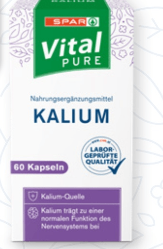 SPAR Vital PURE Kapsule Kalium 60 kom - Akcija u trgovini Spar