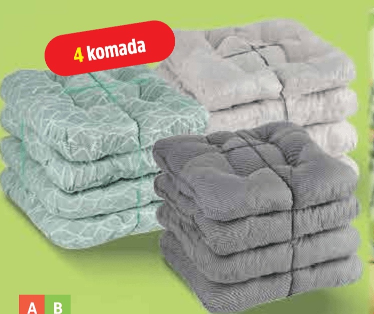 Jastuk za stolicu 4 komada - Akcija u trgovini Plodine