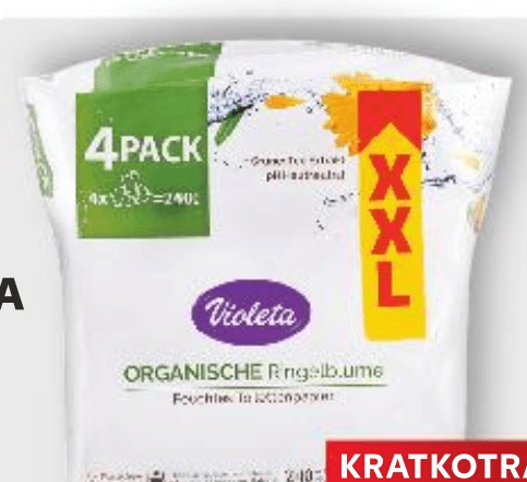 Violeta Vlažni toaletni papir 4x60/1 - Akcija u trgovini Kaufland
