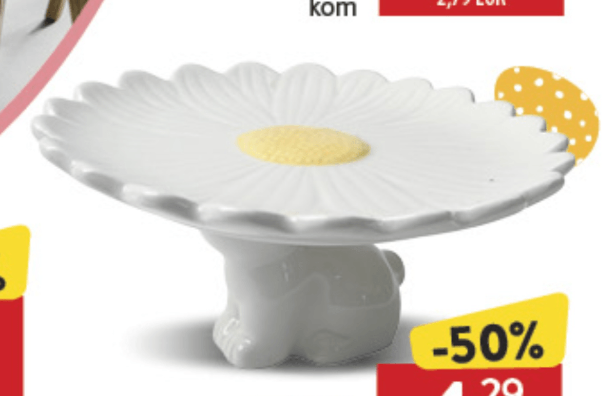 Stalak za kolač Zeko 28x23,5x11cm, kom - Akcija u trgovini Konzum