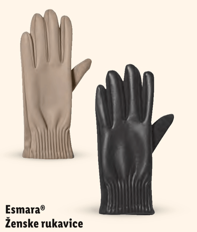 Esmara Ženske rukavice Par - Akcija u trgovini Lidl