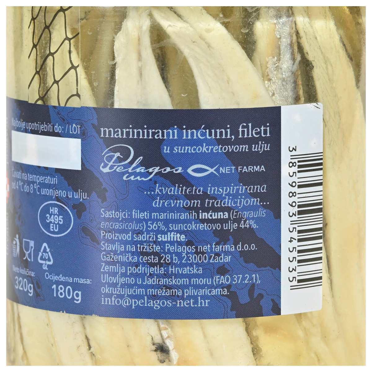 Pelagos slani fileti inćuna 320g - Akcija u trgovini Konzum