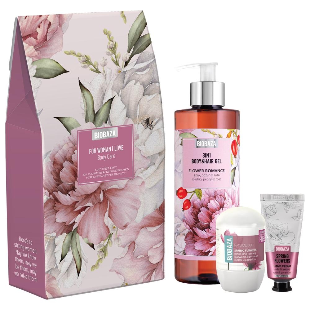 BIOBAZA FOR WOMAN I LOVE SET 400ml, 50ml, 30ml - Akcija u trgovini Konzum