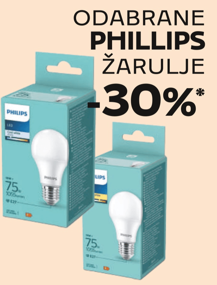 Odabrane Phillips žarulje Philips - Akcija u trgovini Tommy