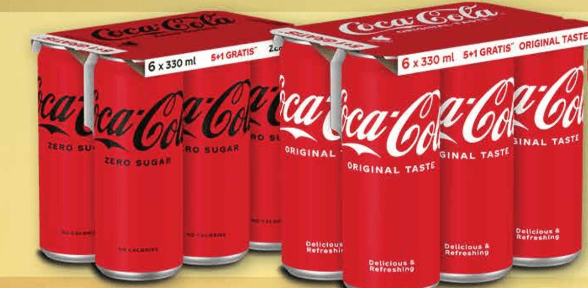 Coca-Cola Gazirano piće 6 x 0,33 l - Akcija u trgovini Plodine