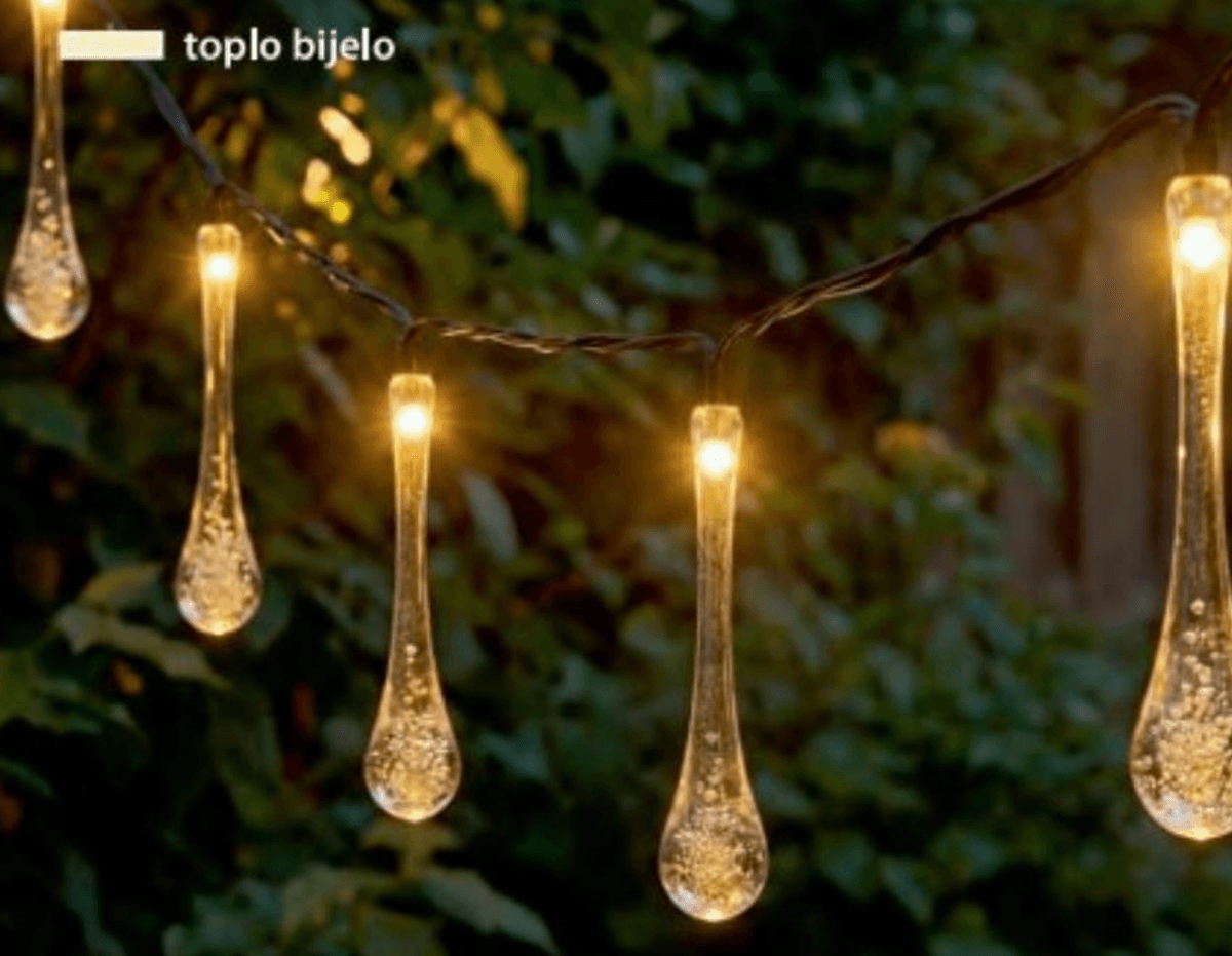 Solarni svjetleći lanac - Akcija u trgovini NKD