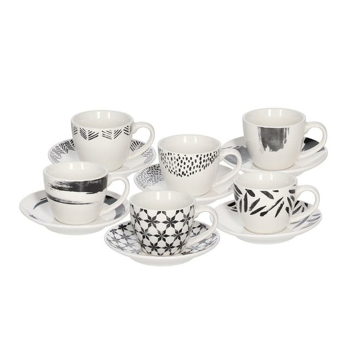 Set šalica i posuda za kavu Black white 5 komada u setu, 1 set Tognana - Akcija u trgovini Interspar