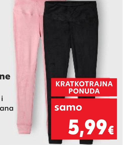 Ženske plišane tajice LYCRA - Akcija u trgovini Kaufland