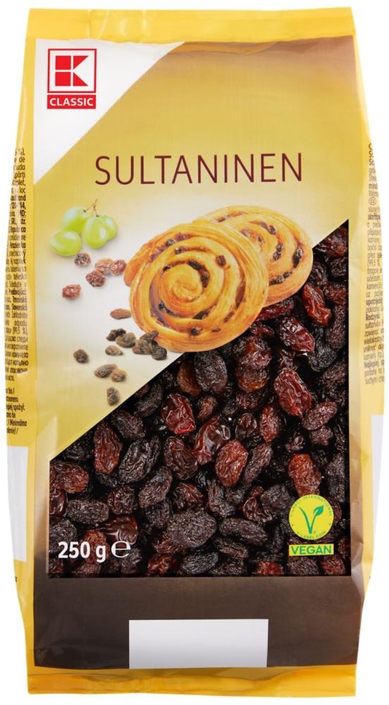 Grožđice Sultaninen 250 g K-Classic - Akcija u trgovini Kaufland