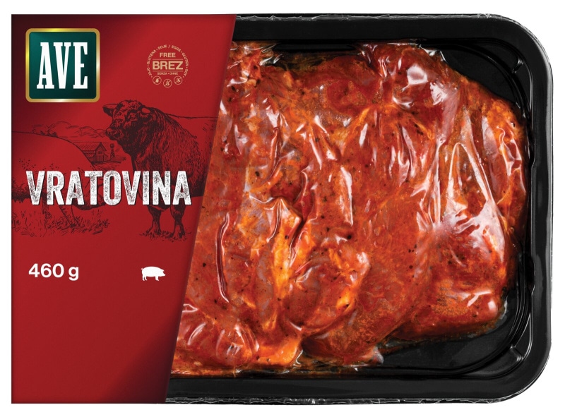 Svinjski vrat marinirani 460 g AVE - Akcija u trgovini Spar