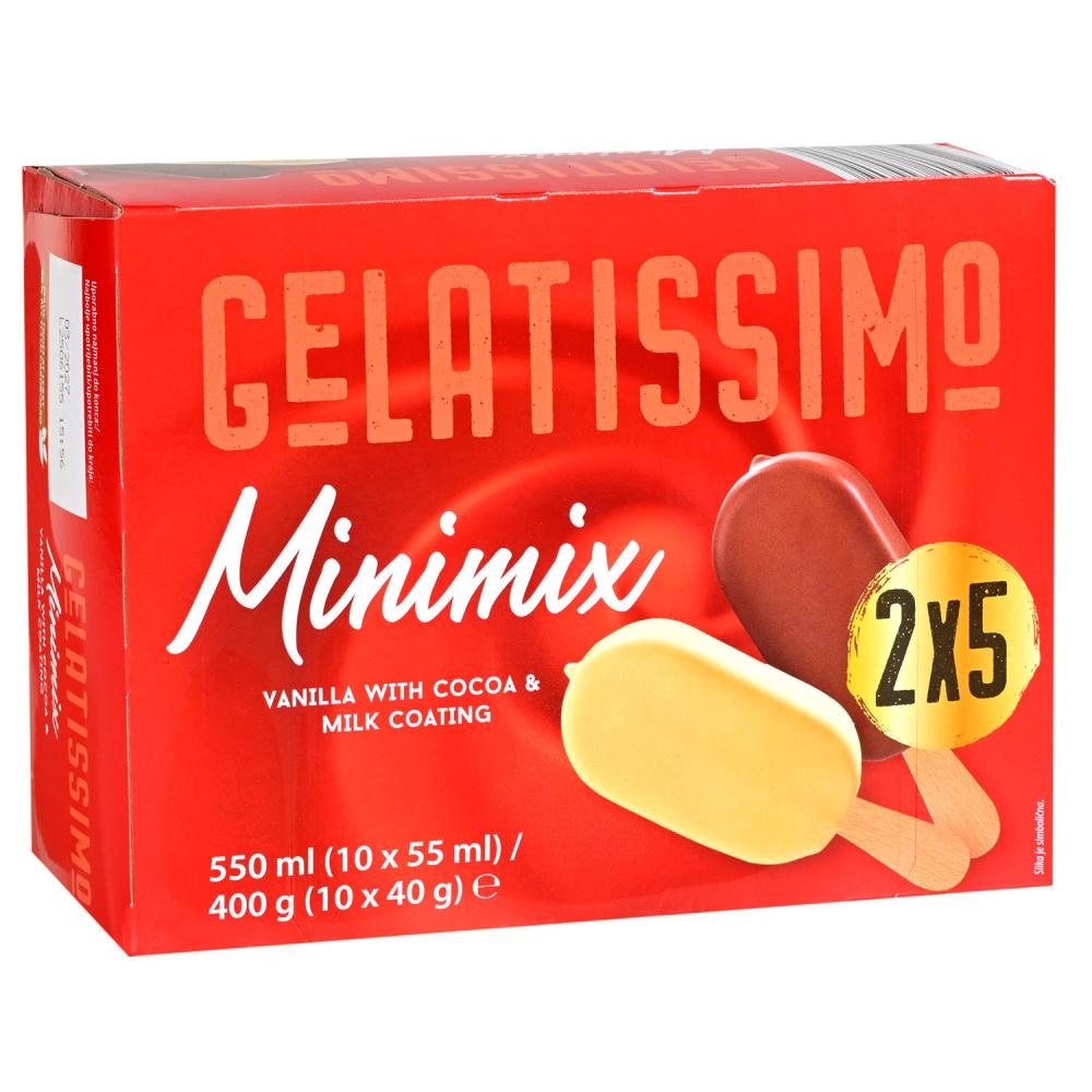 Gelatissimo Sladoled mini mix 10x55ml - Akcija u trgovini Konzum