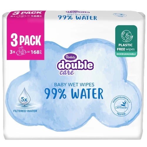 Violeta Baby vlažne maramice 3 x 56 listića - Akcija u trgovini Lidl