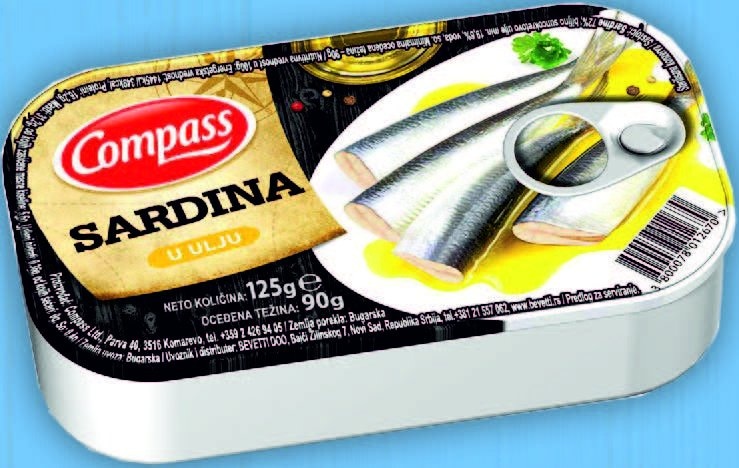 Sardina Compass 125 g - Akcija u trgovini KTC
