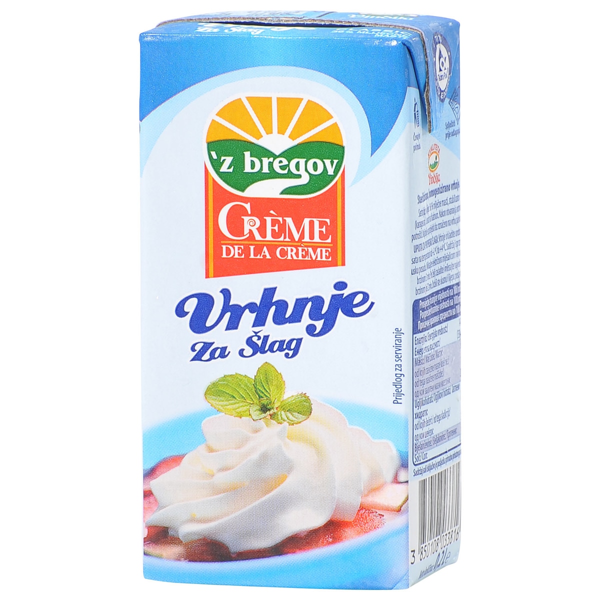 Z'bregov Vrhnje za šlag 0,2l Vindija - Akcija u trgovini Žabac