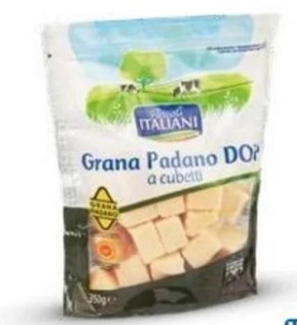 Sir Grana Padano kockice 350 g I Taliani Akcija u trgovini Eurospin