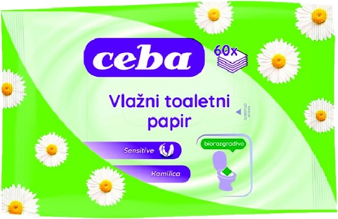 Vlažni toaletni papir Ceba 60 kom - Akcija u trgovini NTL