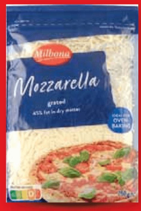 Milbona Mozzarella ribana 250 g - Akcija u trgovini Lidl
