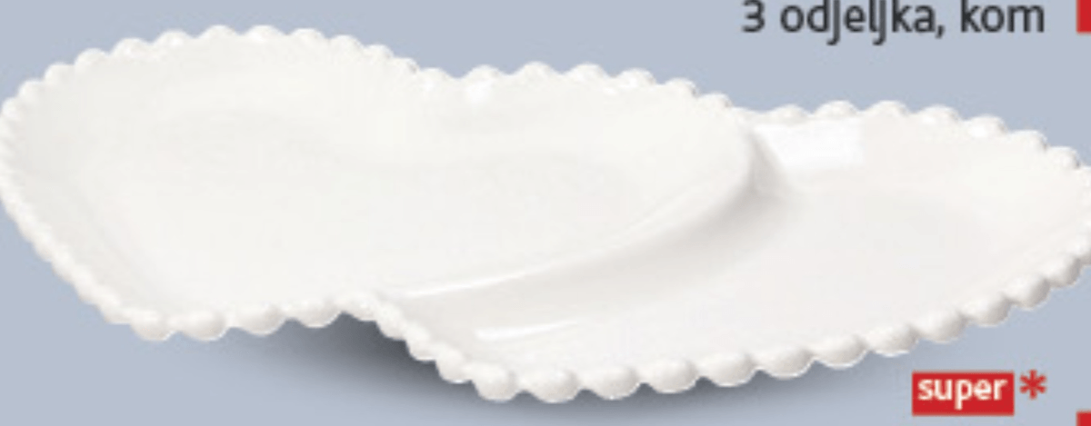 Ornament tanjur duplo srce - Akcija u trgovini Konzum