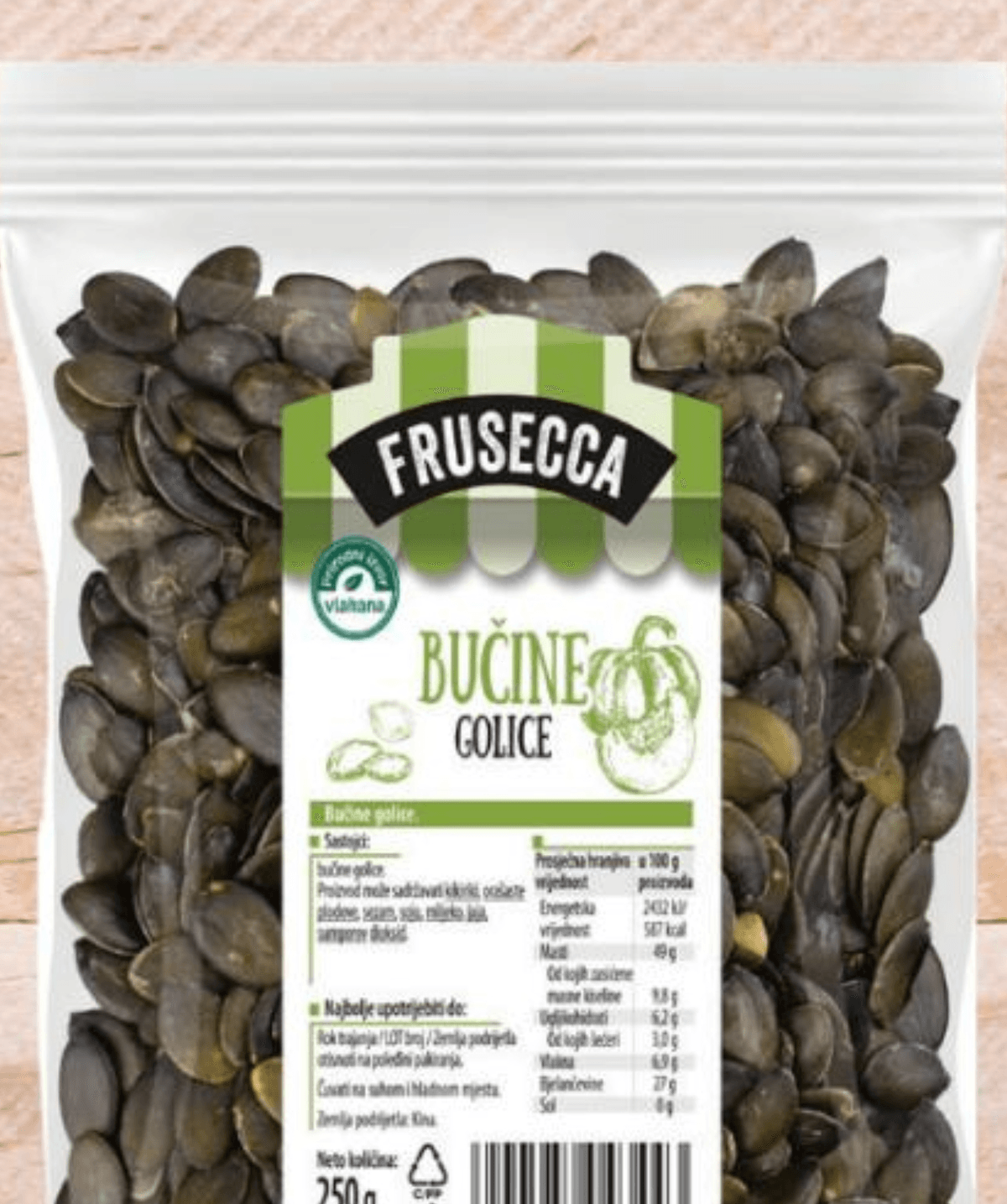 Frusecca Bučine golice 250 g - Akcija u trgovini Studenac