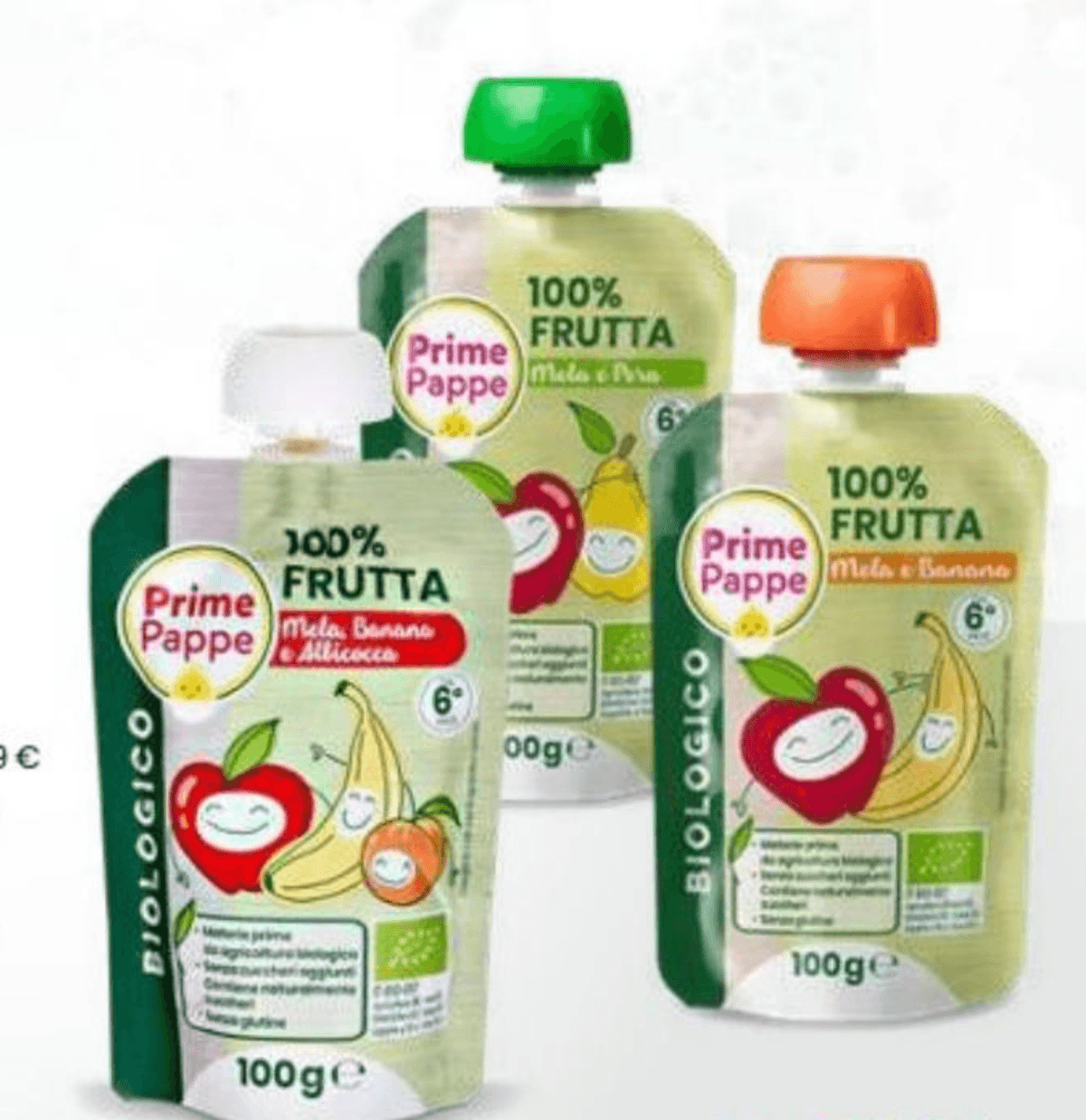 Bio voćna kašica 100 g Prime Pappe - Akcija u trgovini Eurospin