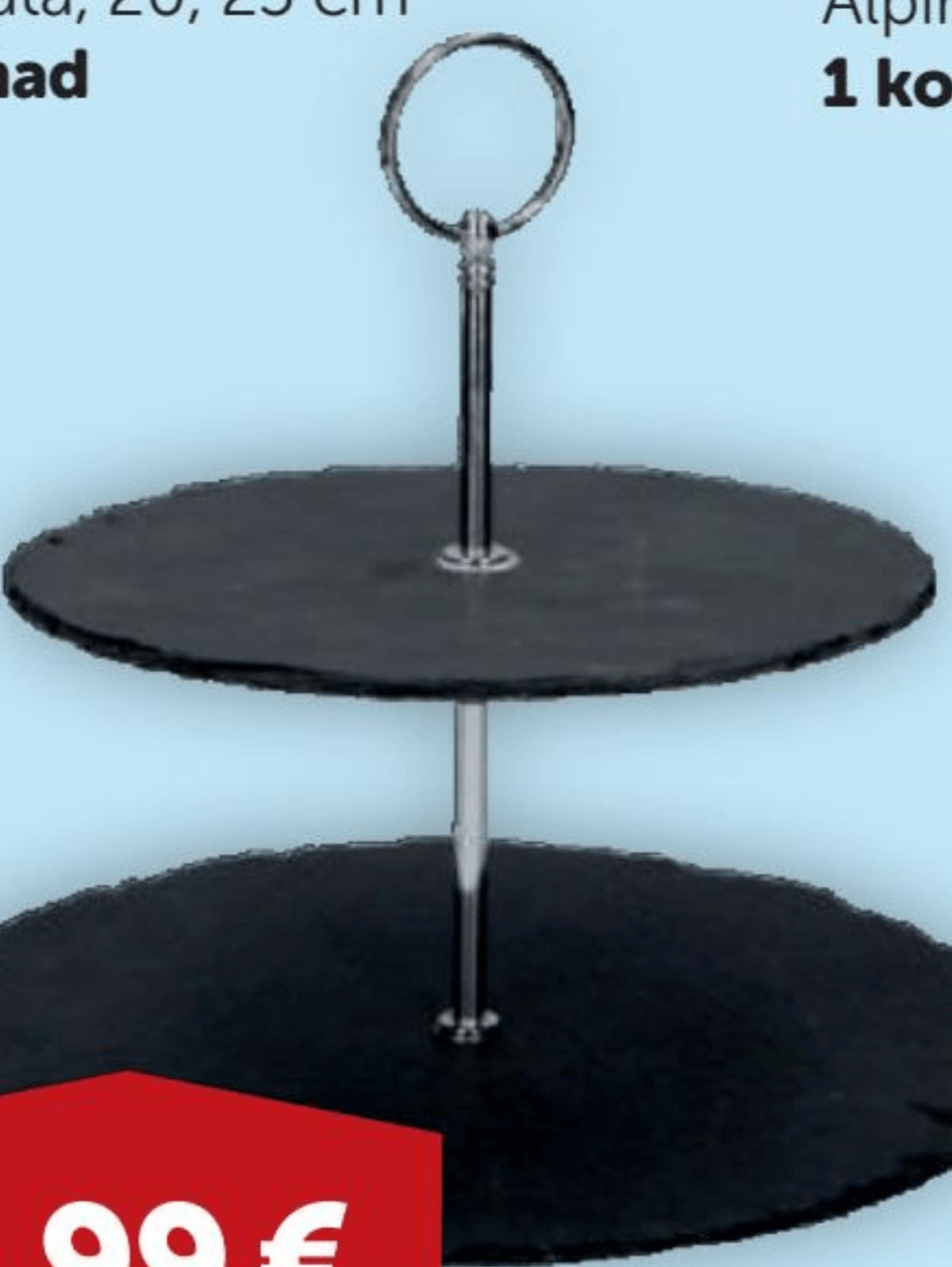 Etažer za kolače 1 komad - Akcija u trgovini Boso