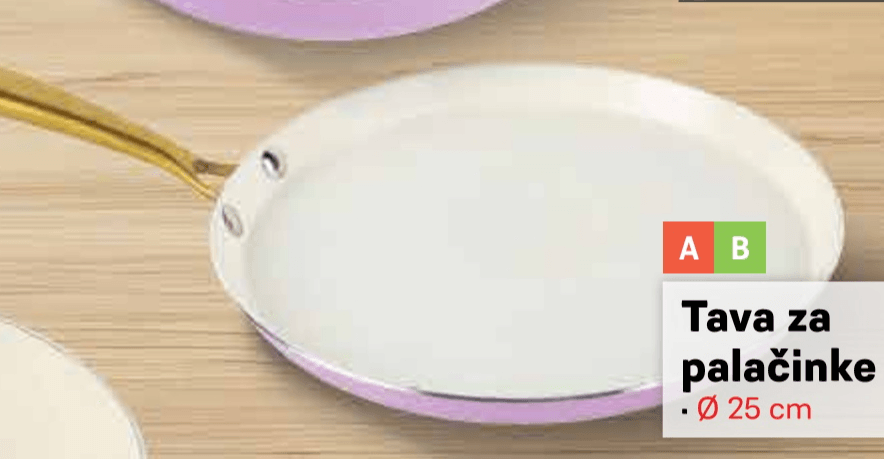 Tava za palačinke Ø 25 cm - Akcija u trgovini Plodine