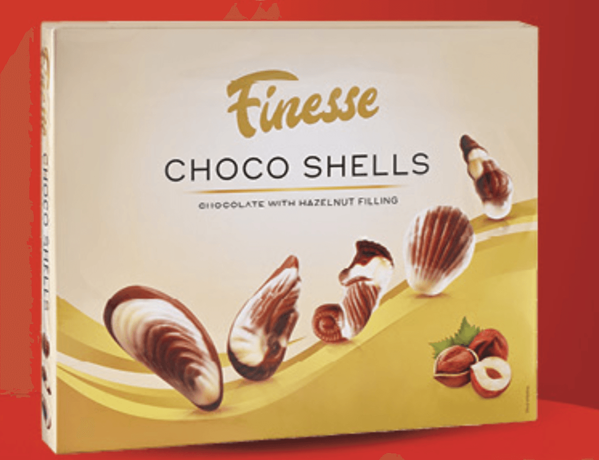 Finesse Bombonijera školjkice 230g - Akcija u trgovini Konzum
