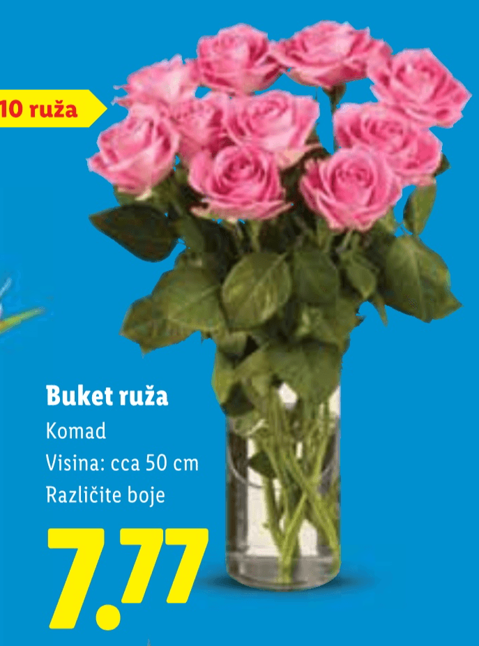 Buket ruža Komad - Akcija u trgovini Lidl