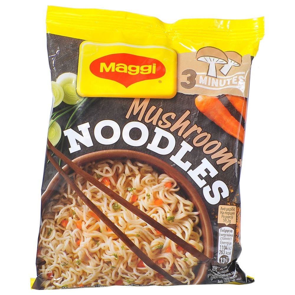 Maggi Noodles Gljive | Govedina 59,2g - Akcija u trgovini Žabac